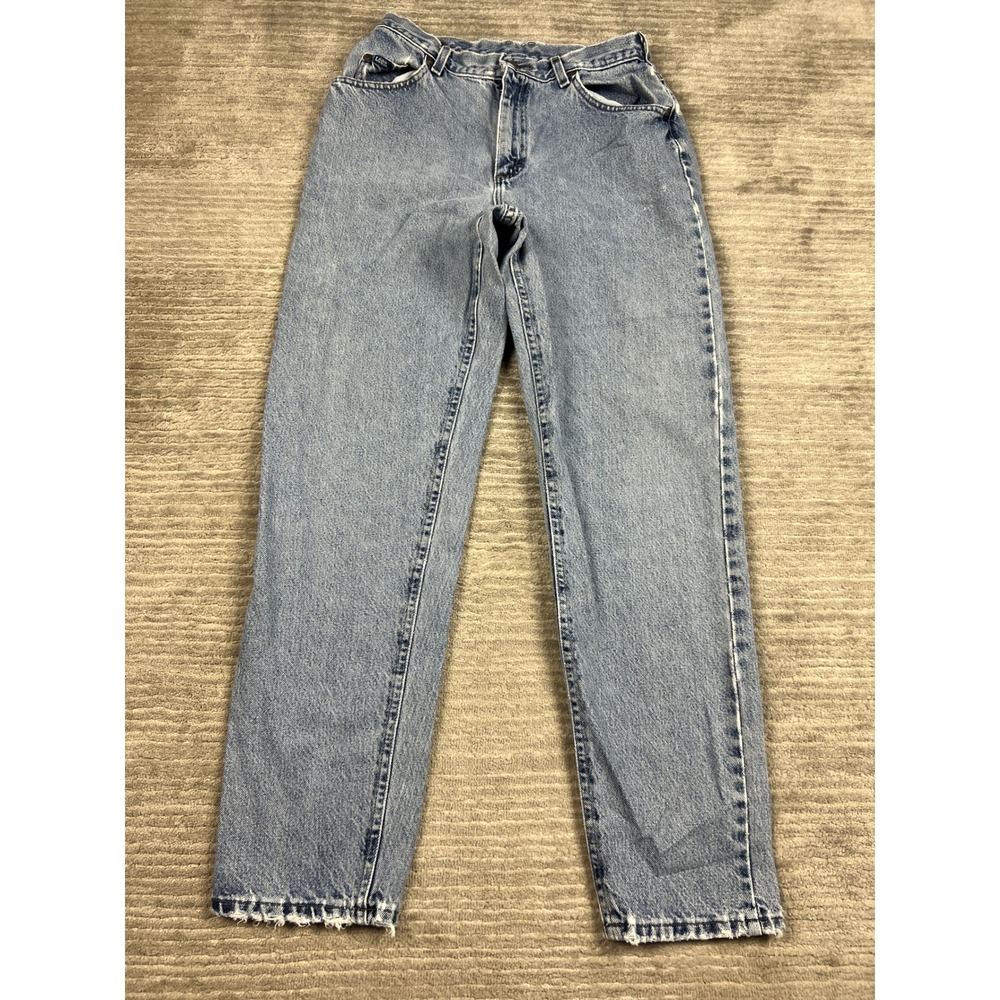 Lee Jeans Women 28 Light Blue High Waisted Relaxed Fit Vintage Tapered Leg Denim